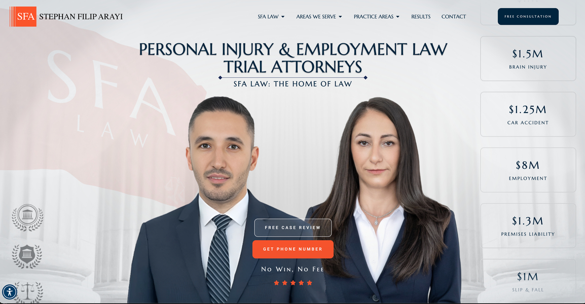 Cover photo of SFA LAW - Car Accident & Personal Injury Lawyers